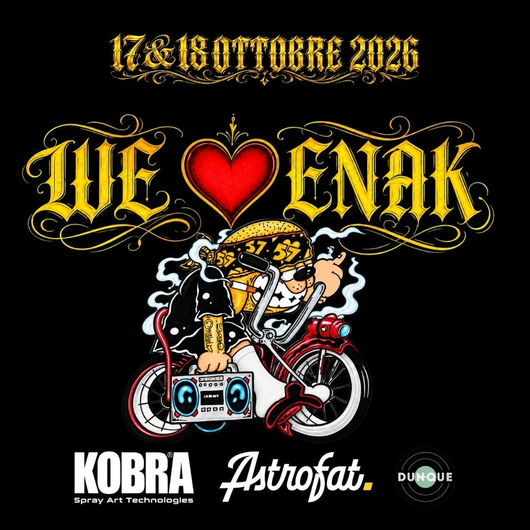 We Love Enak 2026: Max Petrone alla graffiti jam di Torino