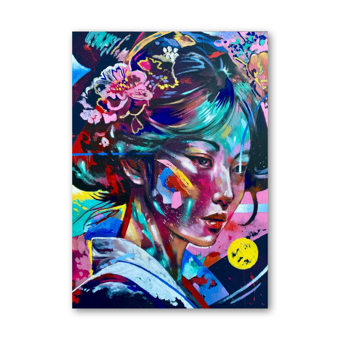 Quadro pop «Ikigai in Love» di Max Petrone