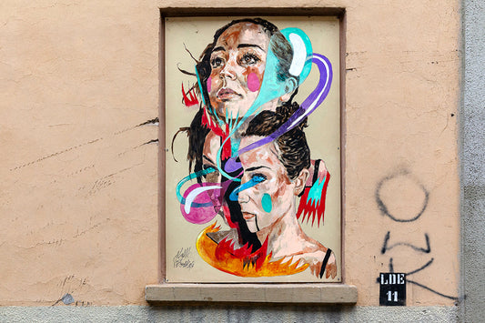 Opera di street art di Max Petrone a Torino, Borgo Campidoglio
