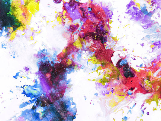 Composizione astratta di colori vivaci